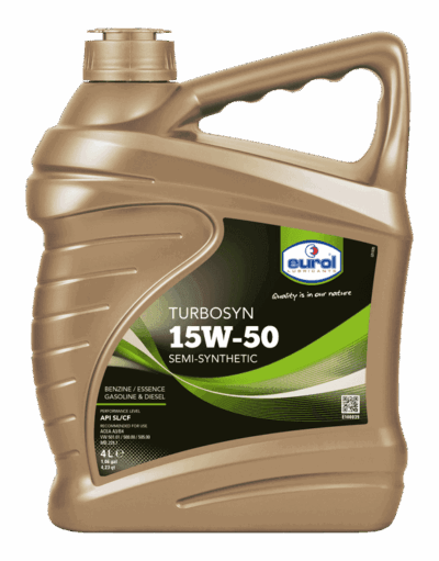 Motorolie auto Eurol Turbosyn 15W-50 4 Liter