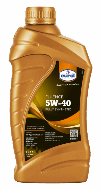 Motorolie auto Eurol Fluence 5W-40 1 Liter