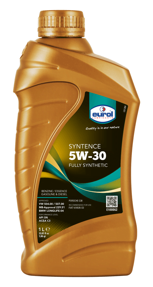 Motorolie auto Eurol Syntence 5W-30 1 Liter Motorolie auto Eurol Syntence 5W-30 1 Liter