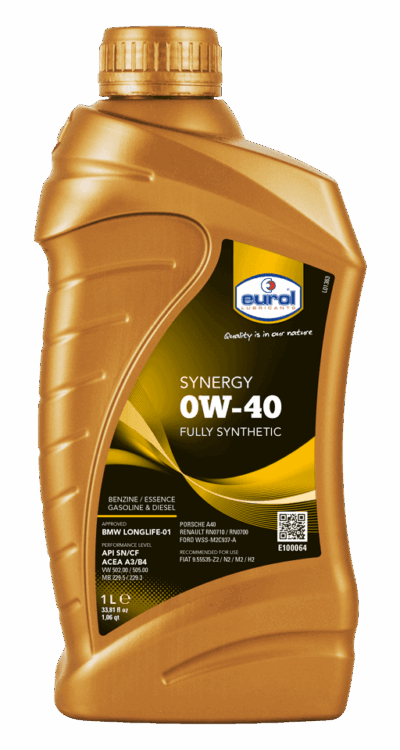 Motorolie auto Eurol Synergy 0W-40 1 Liter