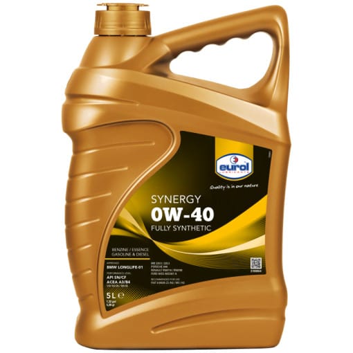 Motorolie auto Eurol Synergy 0W-40 5 Liter