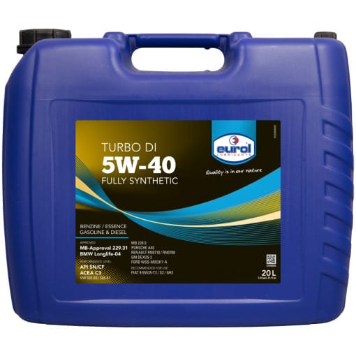 Motorolie auto Eurol Turbo DI 5W-40 20 Liter