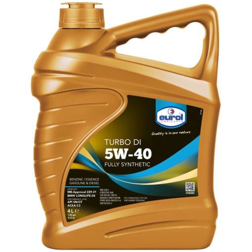 Motorolie auto Eurol Turbo DI 5W-40 4 Liter