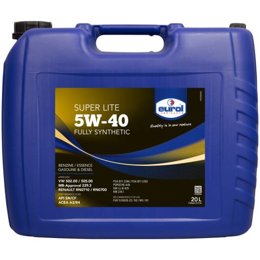 Motorolie auto Eurol Super Lite 5W-40 20 Liter