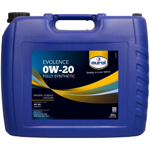 Motorolie auto Eurol Evolence 0W-20 20 Liter