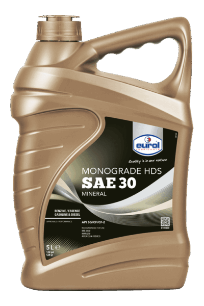 Motorolie auto Eurol Monograde HDS SAE 30 5 Liter
