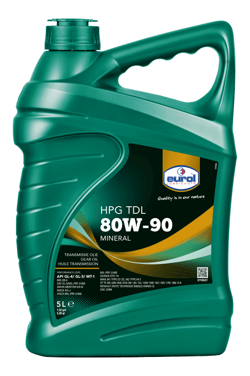 E110627-5L Eurol HPG 80W-90 TDL GL4/5 - Afbeelding 1