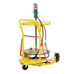 Pneumatische vetpomp set met wielen voor vat 200-220 Kg